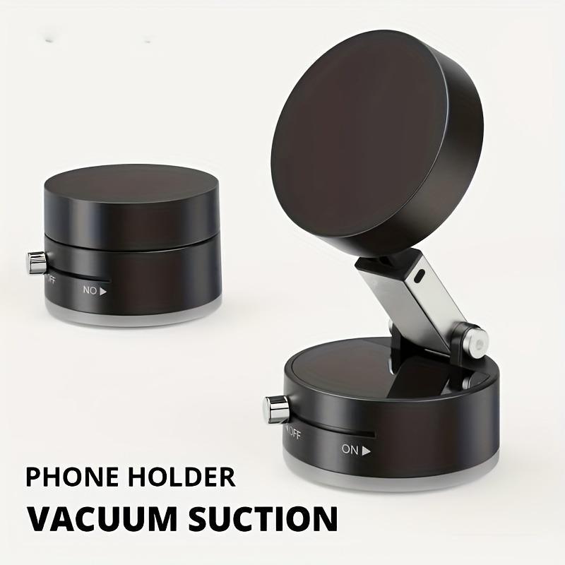 Magnetic Vacuum Phone Holder for Car – Foldable and Portable Multi-Use Stand for Home, Office, and Vehicle