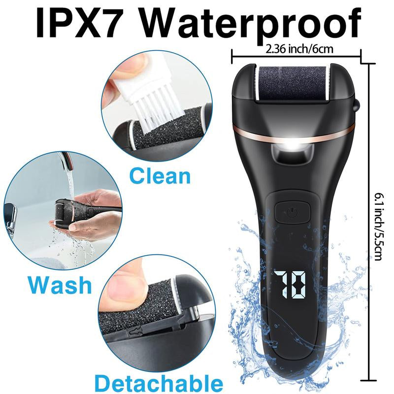 Professional Electric Callus Remover and Foot Grinder - 19-in-1 Foot Care Solution for Cracked Heels and Dead Skin Removal