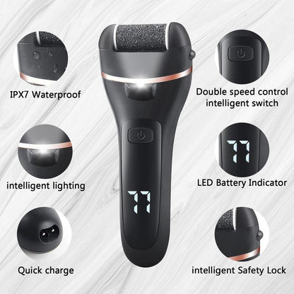Professional Electric Callus Remover and Foot Grinder - 19-in-1 Foot Care Solution for Cracked Heels and Dead Skin Removal