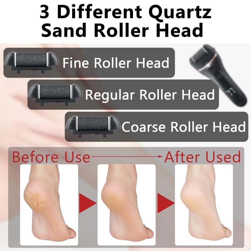 Professional Electric Callus Remover and Foot Grinder - 19-in-1 Foot Care Solution for Cracked Heels and Dead Skin Removal