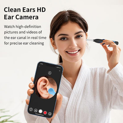 High-Definition Waterproof Ear Wax Removal Kit with Smart Camera - 8-Piece Ear Cleaning Tool Set